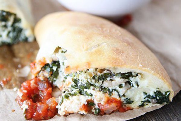 spinach calzone